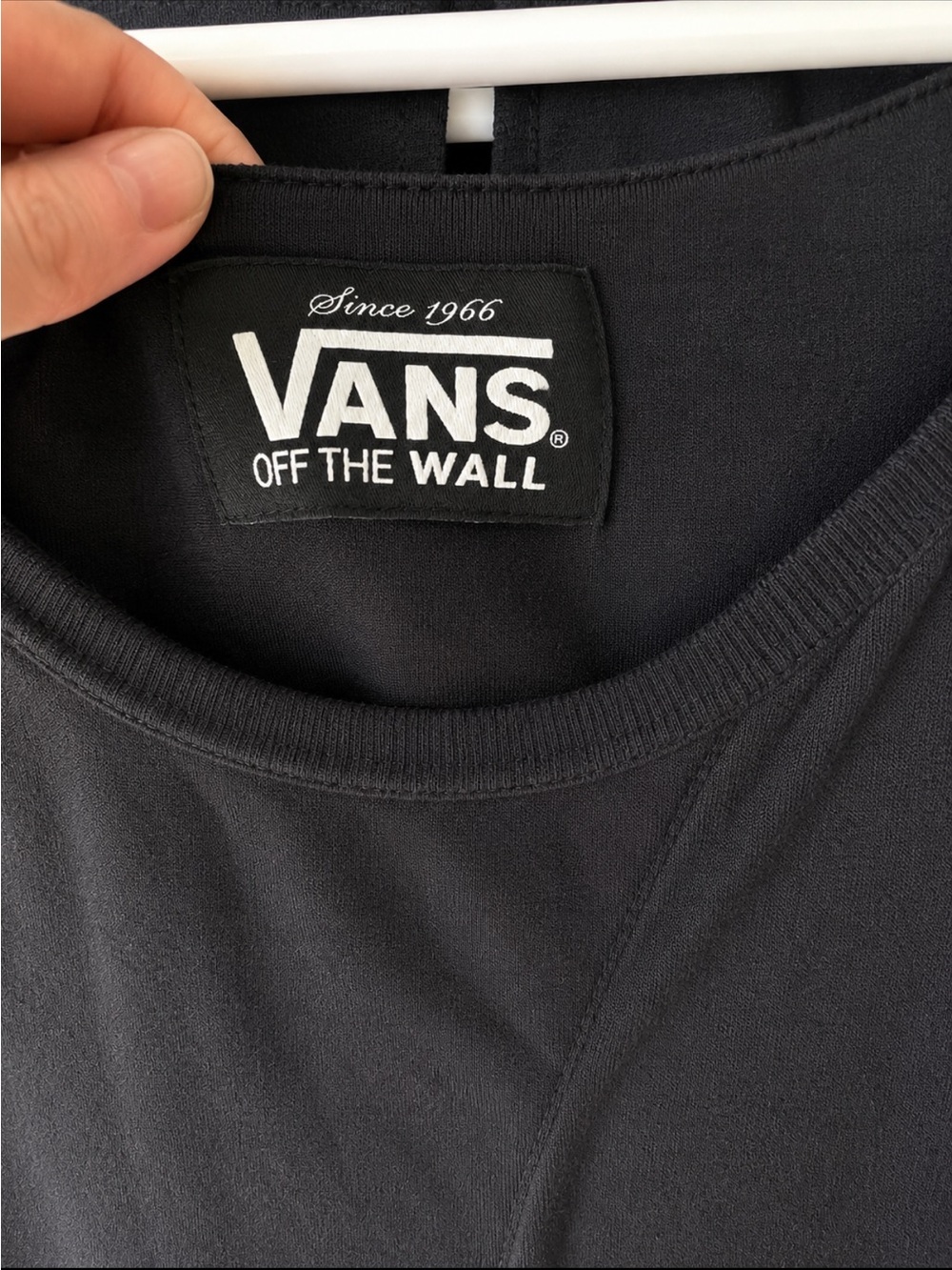 Vans Black Crewneck Sweatshirt with Label